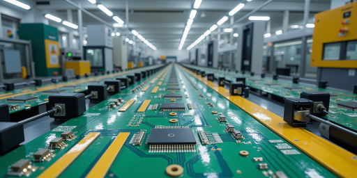 著名模拟器件制造商标识,绿色科技风格,椭圆形设计